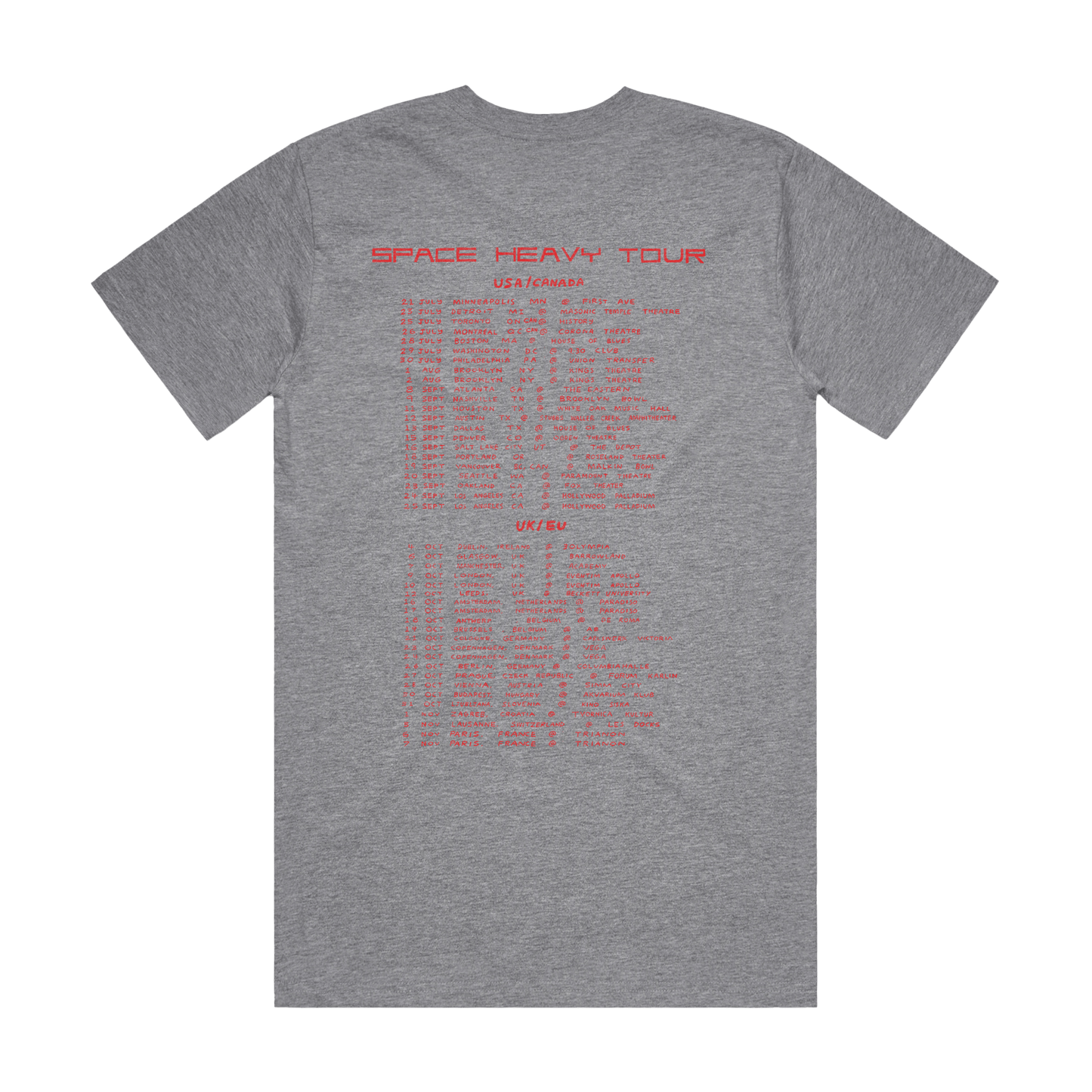 king krule grey tunnel tee back